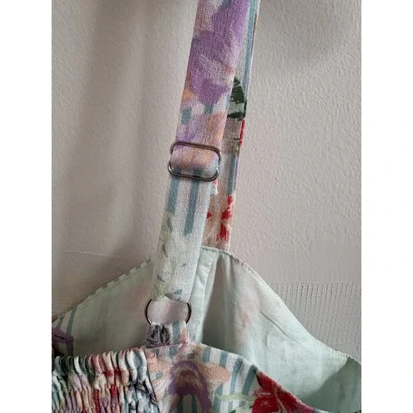 Fig & Thread Boutique Brand Floral Cottagecore Boho Crop Top Tank Medium - Picture 6 of 6